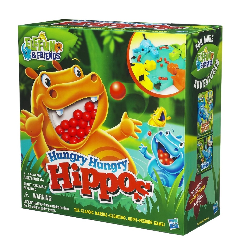 Hungry Hungry Hippos Classic Board Game for Kids and Family